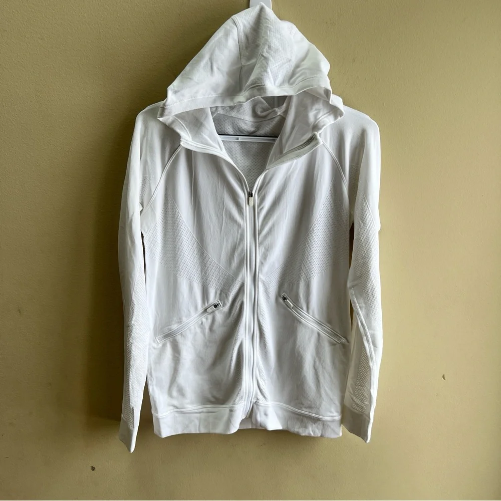 Lululemon Ventilate Jacket White Sz 10